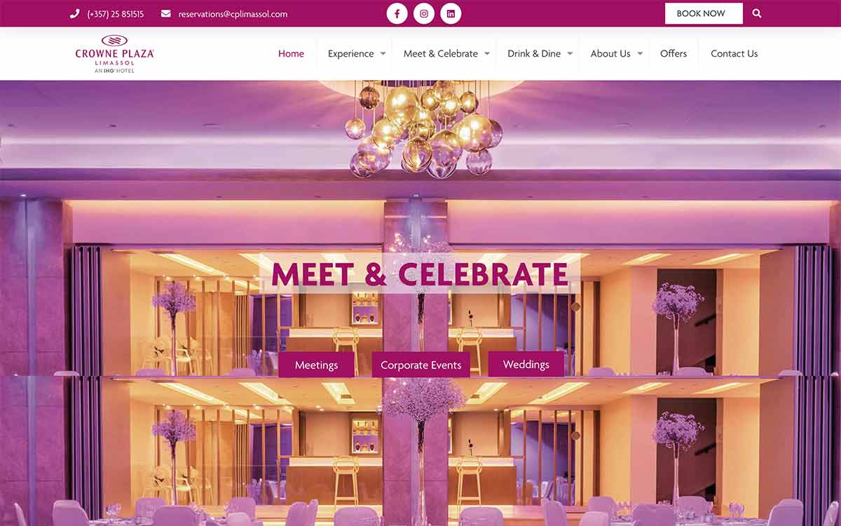 Crowne Plaza Hotel Limassol | DomainStar Case Studies